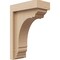 Ekena Millwork 3"W x 6"D x 9"H Classic Warren Rough Cedar Woodgrain TimberThane Corbel, Primed Tan CORUR03X06X09WARRCPR - alternate 1